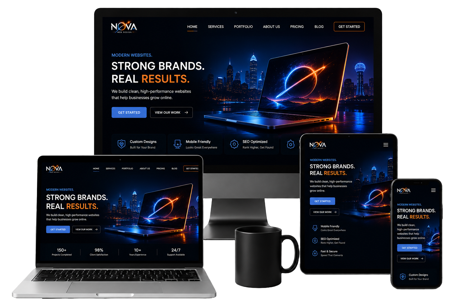 Jimi Web Design & Applications sites fit on all devices